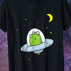 Cute Alien UFO T Shirt - I Want To Believe